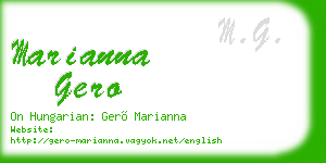 marianna gero business card